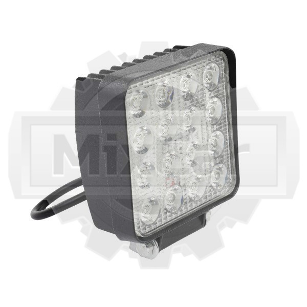 Фара светодиодная универсальная 16pcs*2W/10-30V/36W DC квадратная E05042 (U)