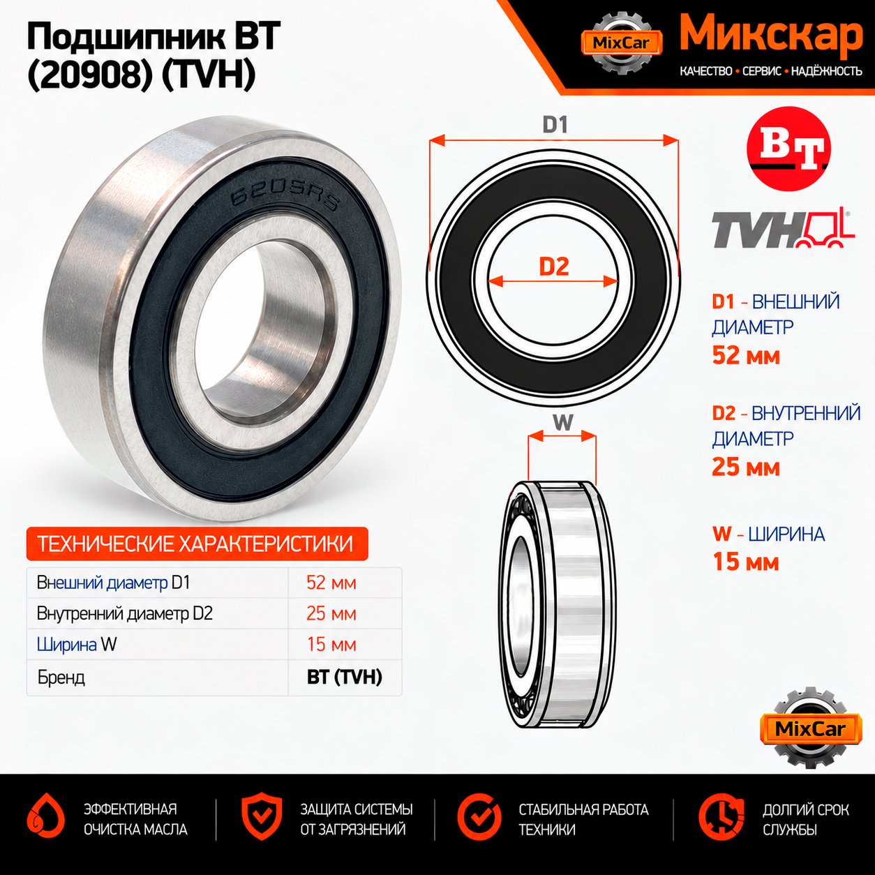 Подшипник BT (20908) [ЦБ-99165263]