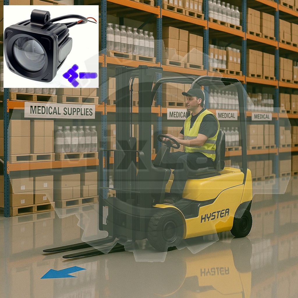 Фонарь (синяя стрелка) (9*3W/10-80V DC) (#U5)