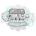 Ремкомплект двигателя Toyota 4Y 7-8F металл 041112042071 (F)
