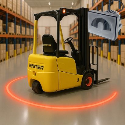 Фонарь (красная дуга) (DC10V-80V) (20W) (#F)