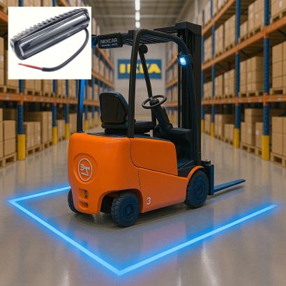 Фонарь (синяя линия) (15pcs*3W/10-80V DC)