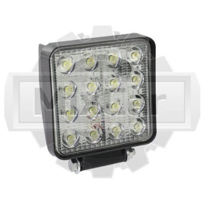 Фара светодиодная универсальная 16pcs*2W/10-30V/36W DC квадратная E05042 (U)