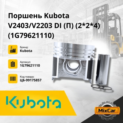 Поршень Kubota V2403 / V2203 DI (П) (2*2*4) (1G79621110)
