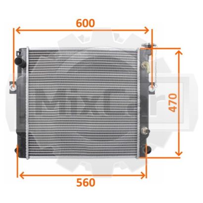 Радиатор Toyota 6FD15 справа CB00042 (T)  164102333171
