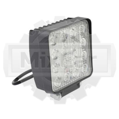 Фара светодиодная универсальная 16pcs*2W/10-30V/36W DC квадратная E05042 (U)