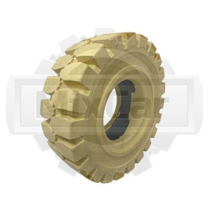 Шина цельнолитая 18x7-8 WINDSTORM с буртом Белая 99144860