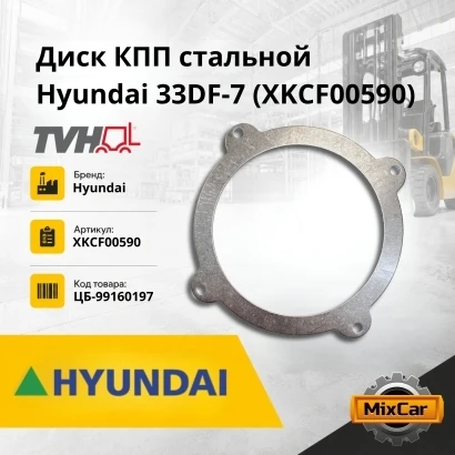 Диск КПП стальной Hyundai 20 / 25 / 30 / 33DF-7 (NEW) (XKCF-00590) (19260030)