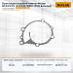 Прокладка водяной помпы Nissan K15 / 21 / 25 (2101407N00) (TVH)