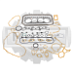 Ремкомплект двигателя Toyota 4Y 7-8F (асбест)