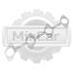 Прокладка выпускного коллектора Kubota V3300 металл #J003 1C01012352