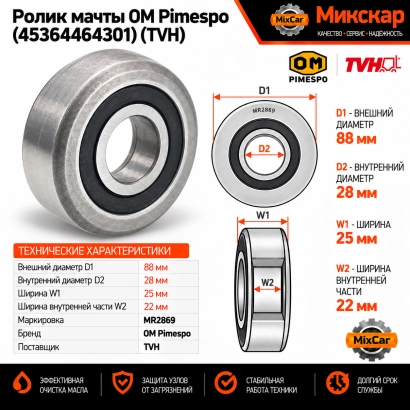 Ролик мачты OM Pimespo (45364464301) [ЦБ-99165294]