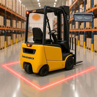 Фонарь светодиодный DC10V-80V 18W красная линия (F) (DC10V80V)