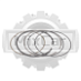 Кольца поршневые Nissan K15 75,5mm 1,5*1,5*2,8 (1 цил.) (std) (U) 12033FU310