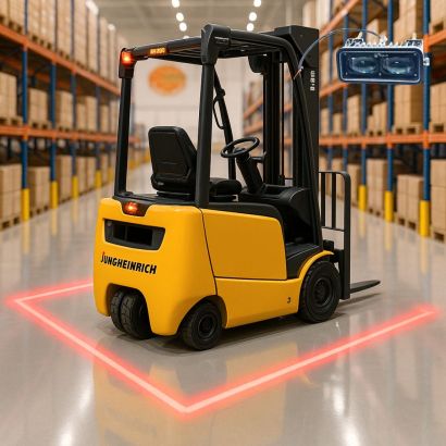 Фонарь светодиодный DC10V-80V 18W красная линия (F) (DC10V80V)