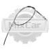 Трос стояночного тормоза Komatsu F10 / 15-16, -17 (RH)/Nissan J01 (2000mm) (3EA-30-31190)