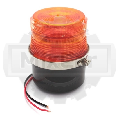 Маячок проблесковый DC12V—80V (фиксируется магнитом) (без шума) (желтый)