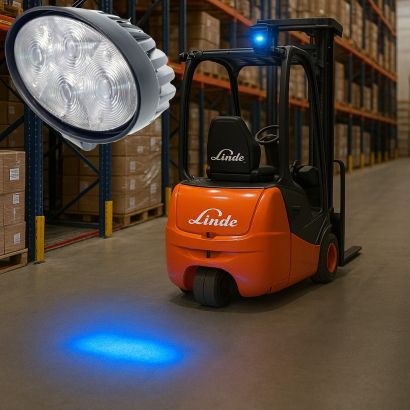 Фонарь (синее пятно/точка) (DC10V-80V) (12W) (#F)