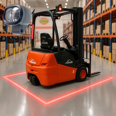 Фонарь (красная линия) (DC10V-80V) (6W) (#F)