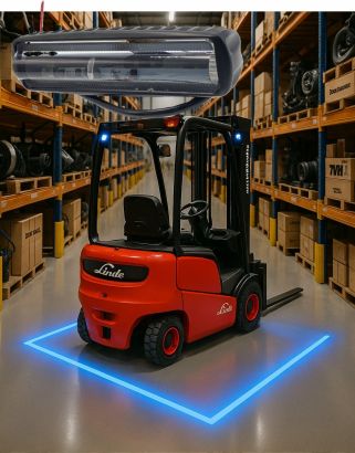 Фонарь (синяя линия) (15pcs*3W/12-80V DC) (#U5)