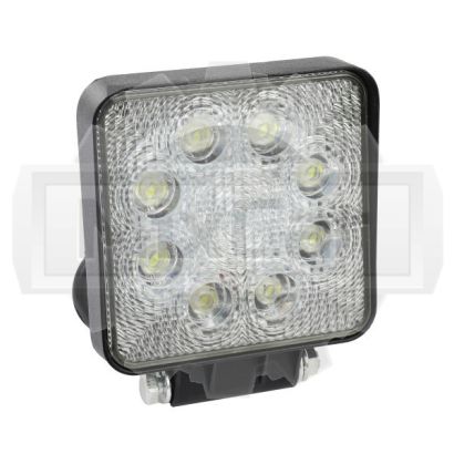 Фара светодиодная универсальная 8pcs*3W/10-30V/24W/ DC квадратная E05004 (U)