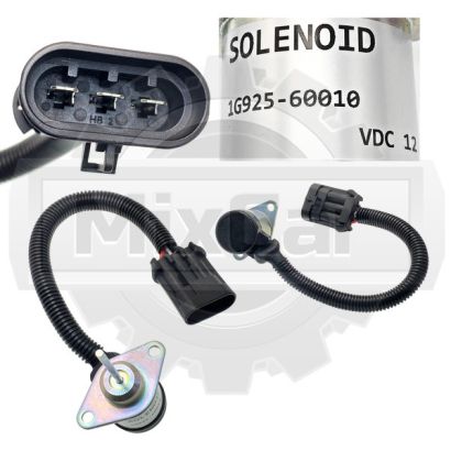 Соленоид остановки двигателя Kubota V2403 с проводом Д (U) (1G92560011)