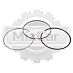 Кольца поршневые Isuzu 4JJ1 (std) (1 цил) (8-980-57222-0)