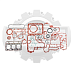 Комплект прокладок Kubota D1503 (асбест)