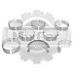 Вкладыши коренные Komatsu 6D102E (0.5)