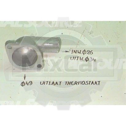 Крышка корпуса термостата Isuzu 4JB1 (9137130641)