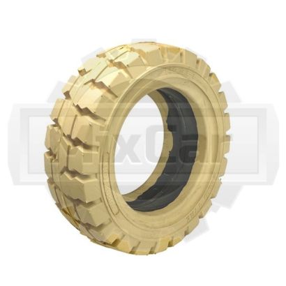 Шина цельнолитая 140/55-9 (WINDSTORM) "с буртом" (Белая)