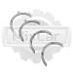 Полукольца коленвала Mazda XA 2576159