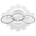 Кольца поршневые Mitsubishi S6S-DT (std) 4 mm (1 цил.) #SER 32A1702010
