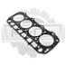 Прокладка ГБЦ Komatsu 4D92E 92/94 металл 1.1mm (F) YM12990101350