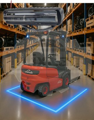 Фонарь (синяя линия) (15pcs*3W/12-80V DC) (#U5)