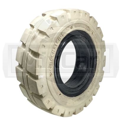 Шина цельнолитая 15x4.5-8 Greckster Gold белая (с буртом)