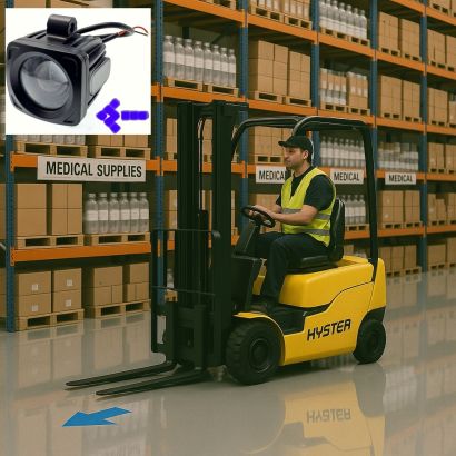 Фонарь (синяя стрелка) (9*3W/10-80V DC) (#U5)